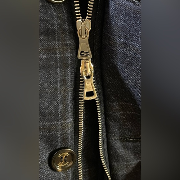 Eleventy Platinum Collection Blue Plaid Vest Large/XLarge - Picture 4 of 9